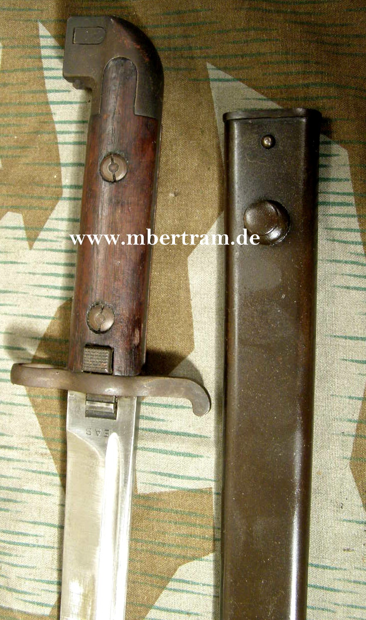 Schweden: Bajonett M 1914, Zust. 1-2, leichte Nutzung