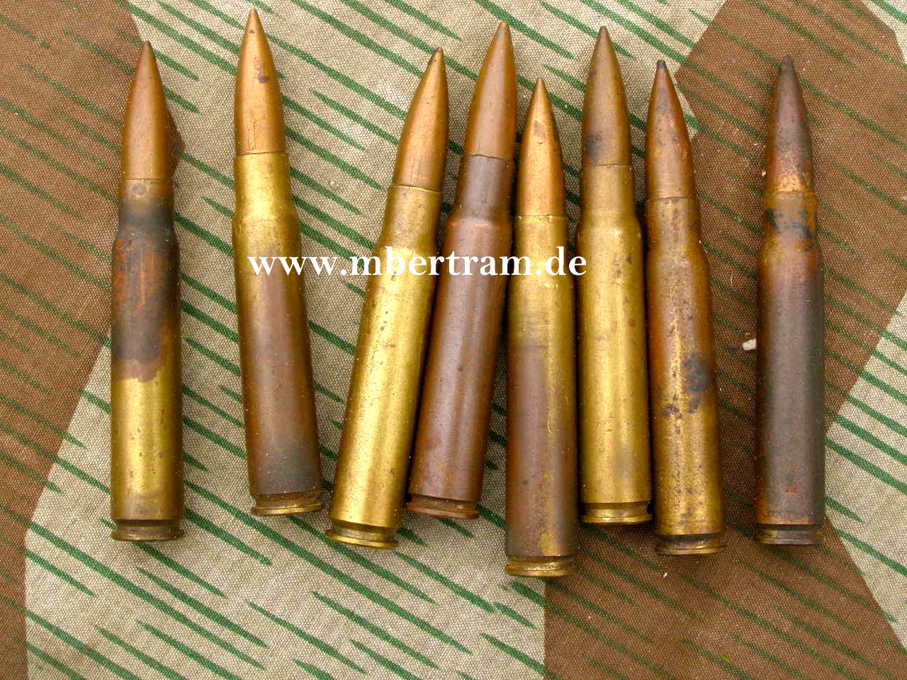 K 98/ Gewehr 98 1. WK Standartmunition, Kaliber 8x57