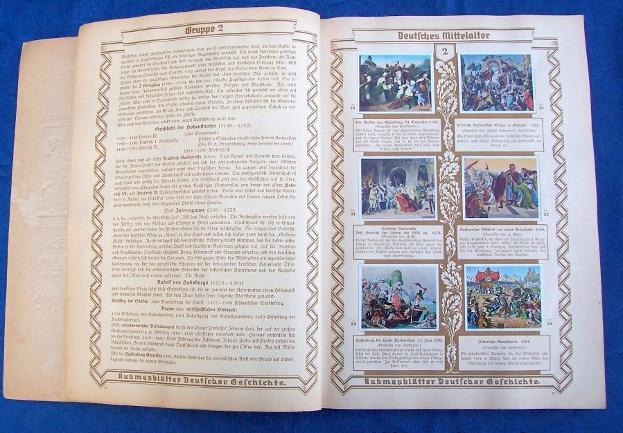Zigarettenbilder Album "Ruhmesblätter Deutscher Geschichte"