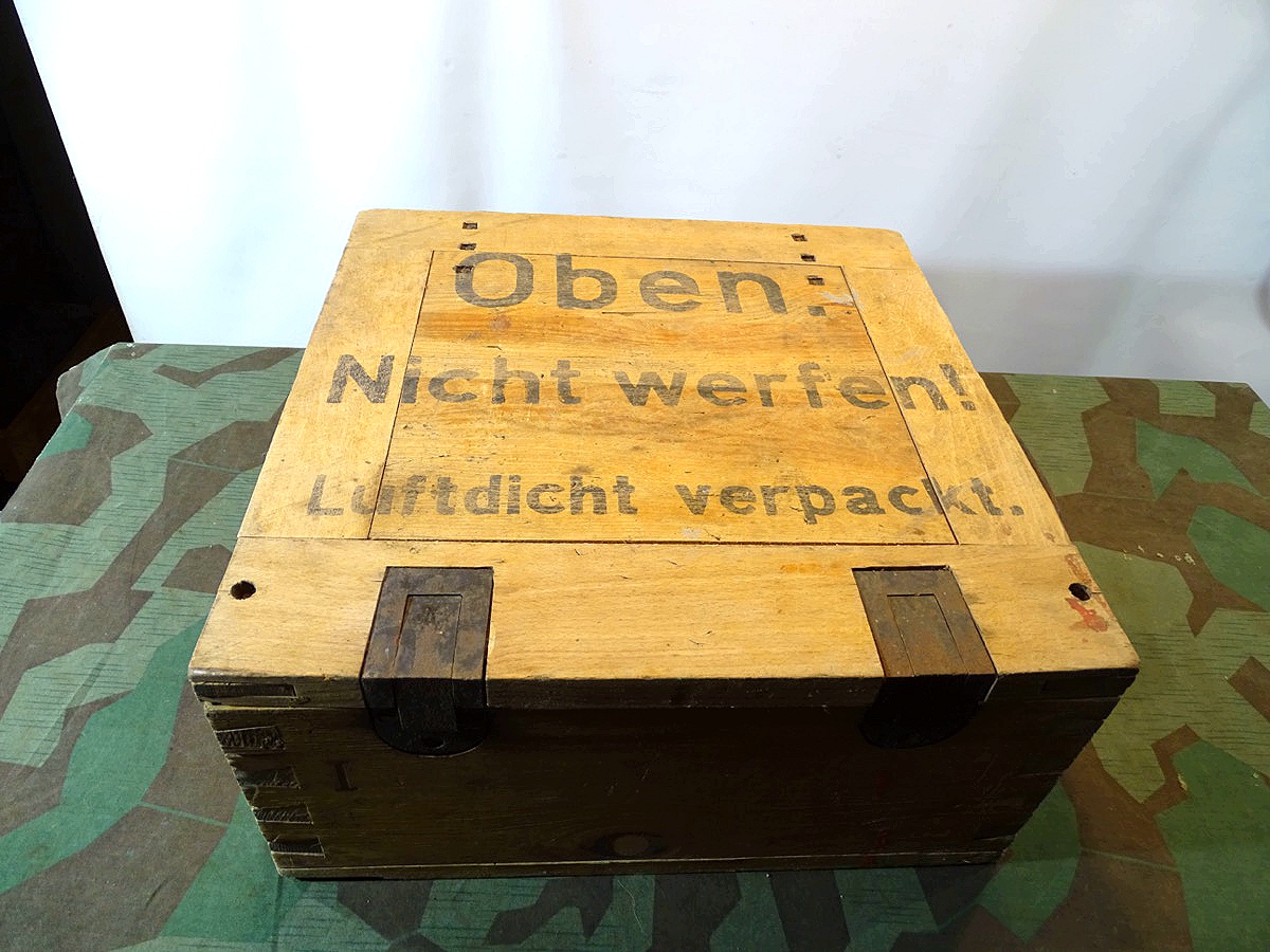 Holz Transportkiste für Wehrmachts Zünder , z.B. AZ.23 oder Zt.Z.S/30