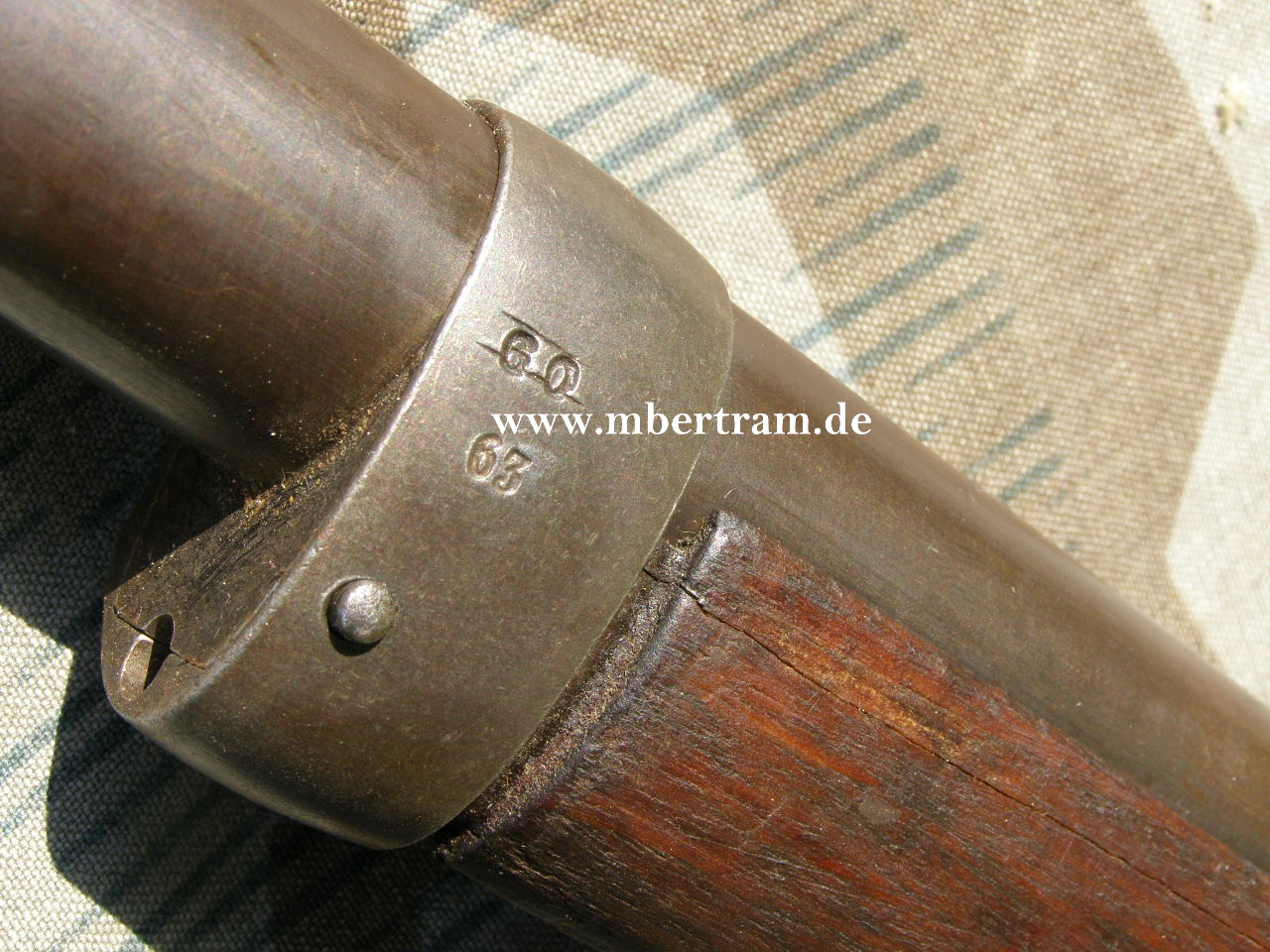 10238-4 Deko Gewehr 88, Hst.: Amberg 1889, Deutsches Visier