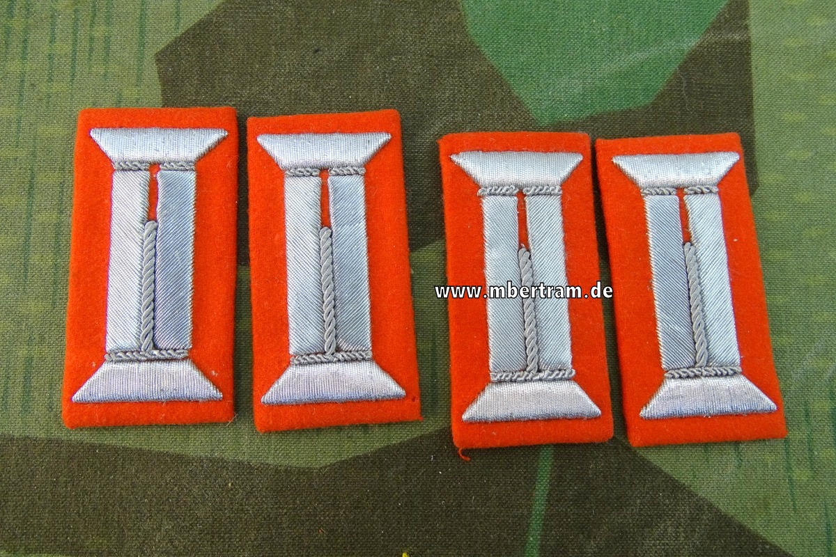 Wehrmacht Heer 4 Parade Ärmelpatten für Waffenrock Artillerie Offizier