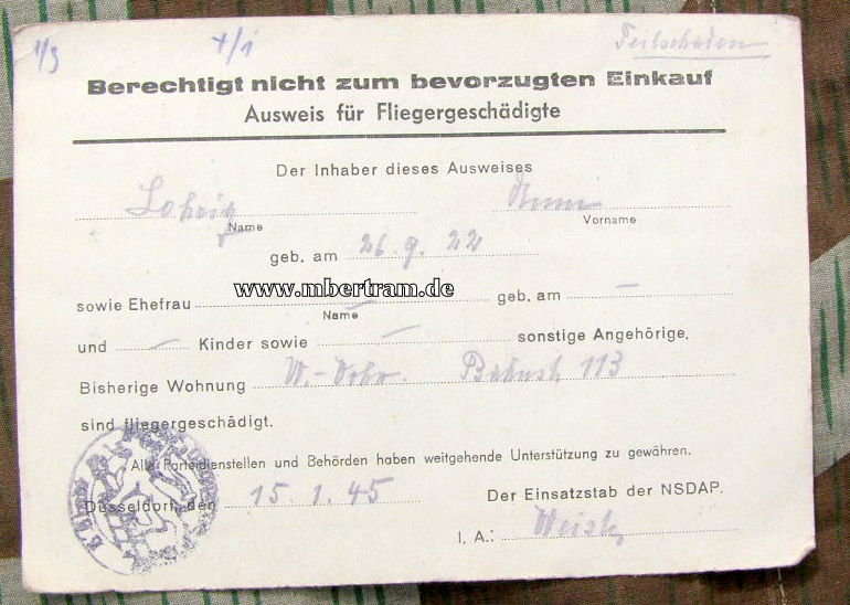 11174-5 Dokumentenkonvolut Kameradschaftsälteste Anna L. weibl. RAD