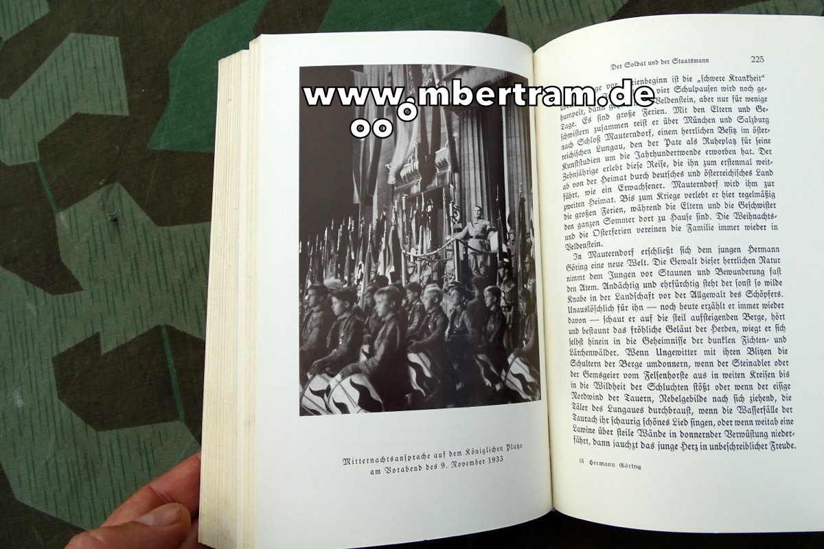 Hermann Göring. Werk und Mensch Gritzbach Erich, Widmung, Erschienen 1938