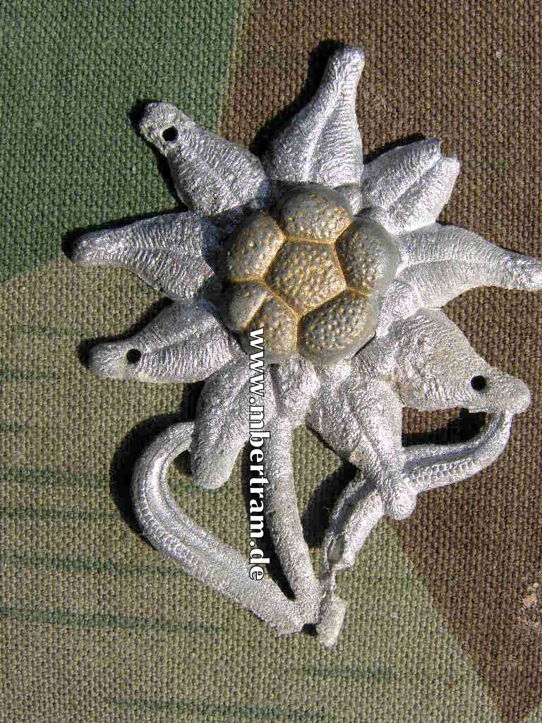 Mützenedelweis f. Feldmütze / Bergmütze Gebirgsjäger