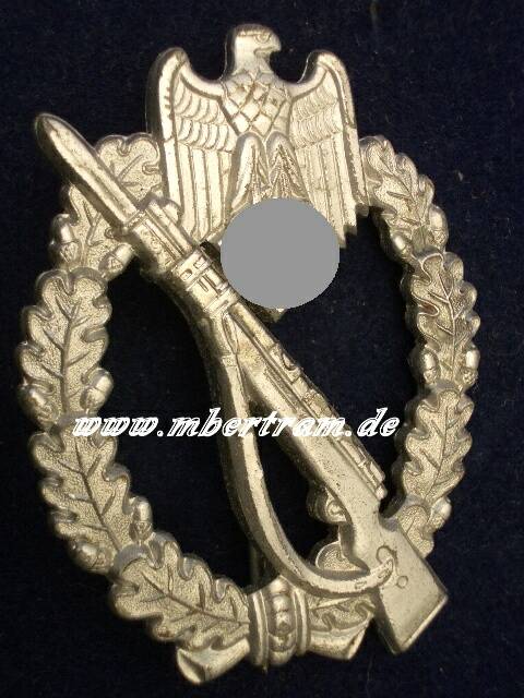 Infanterie Sturmabzeichen Silber. Späte Fertigung. Feinzink