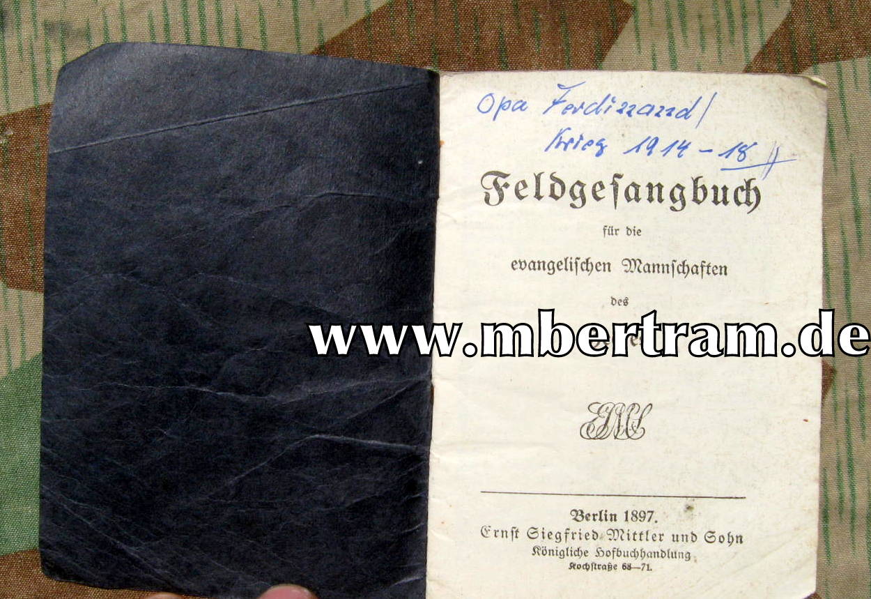 Evangelisches Feldgesangbuch des Heeres von 1897