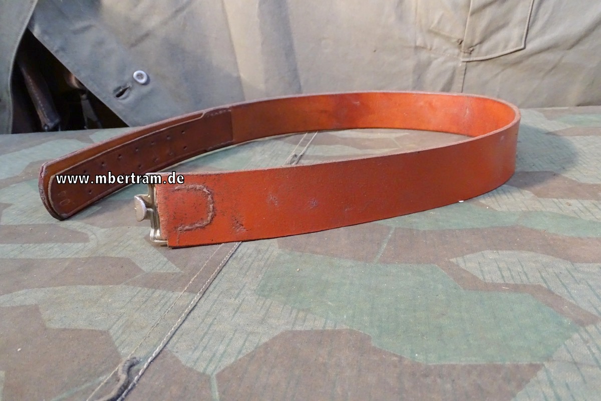 Wehrmacht Kriegsmarine rotbrauner Koppelriemen 90cm