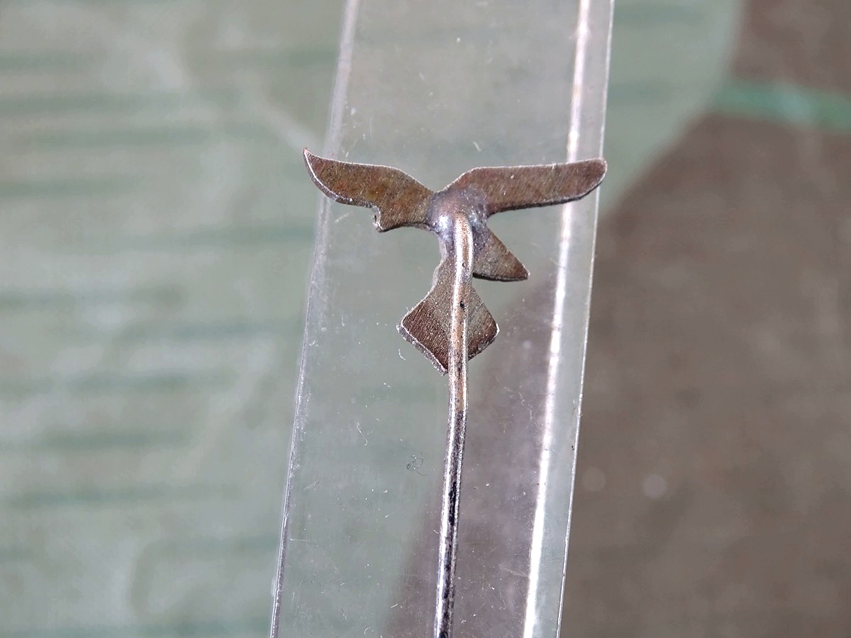 Deutsches Reich, Deutsche Luftwaffe WL Zivilabzeichen 2. Form, an langer Nadel