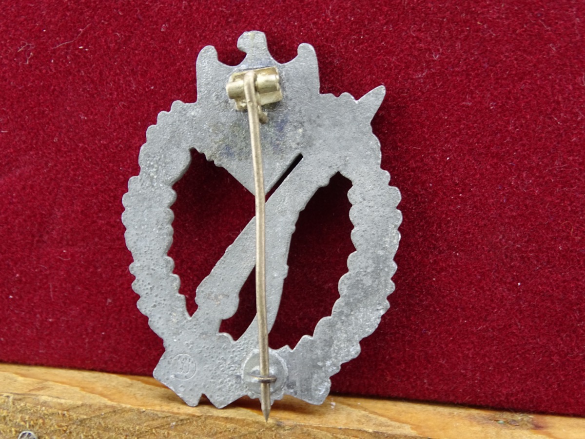 Infanterie Sturmabzeichen in silber, Feinzink, Hst. Marke "ÜÜ" (E.Ferd.Wiedmann)