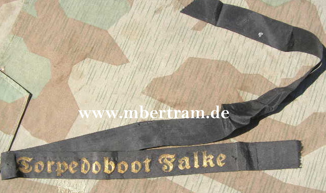 Mützenband Kriegsmarine "Torpedoboot Falke"