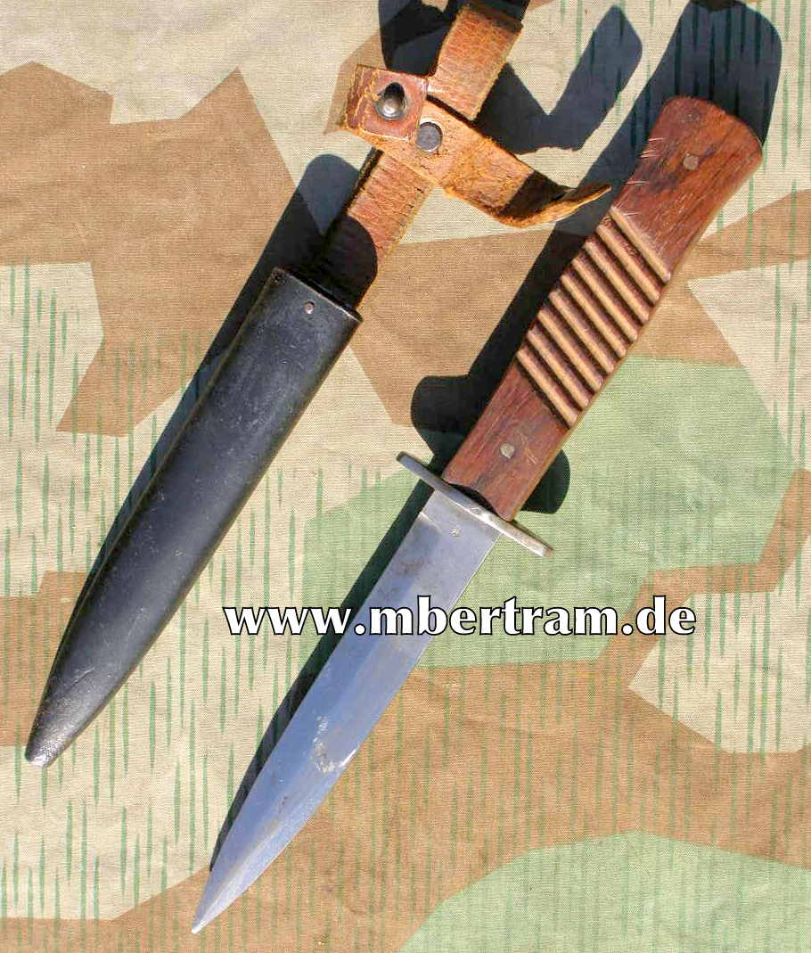 Grabendolch 1. Weltkrieg, Kontrollpunze, Hst.: Hammesfahr