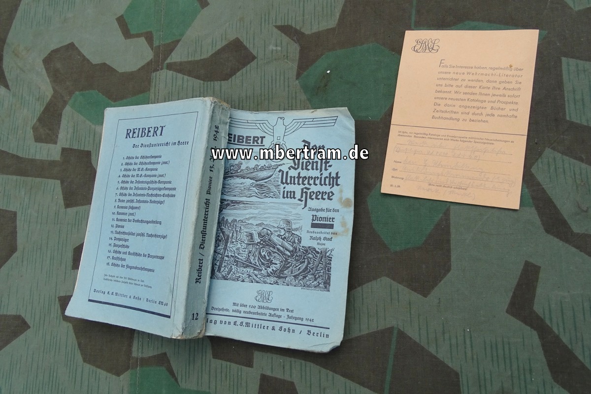 Dienstanweisung: Reibert, für den Pionier , Ausgabe 1942