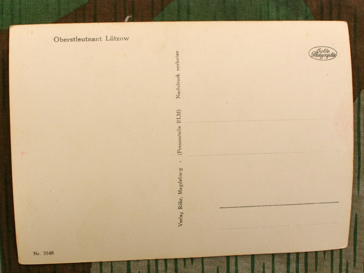 Oberstleutnant Lützow, Eichenlaub m. Schwertern Träger