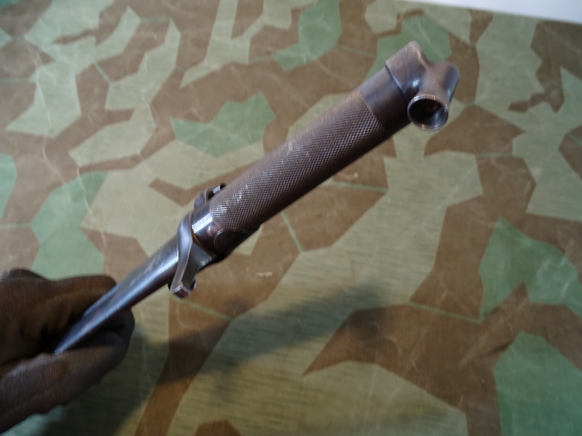 Dolch Bajonett zum Schweden Mauser Gewehr M 1896, Scheide mit Halteclip für Bajonettgriff Dolch Bajonett zum Schweden Mauser Gewehr M 1896, Scheide mit Halteclip für Bajonettgriff
