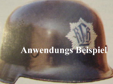 Replik: Frühes Helmwappen Luftschutz / Luftschutzpolizei.