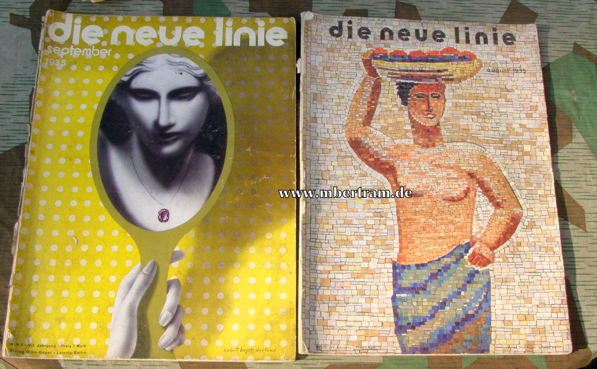11168-2 22 ehem. hochwertige Zeitschriften " Die neue Linie" 1935-43