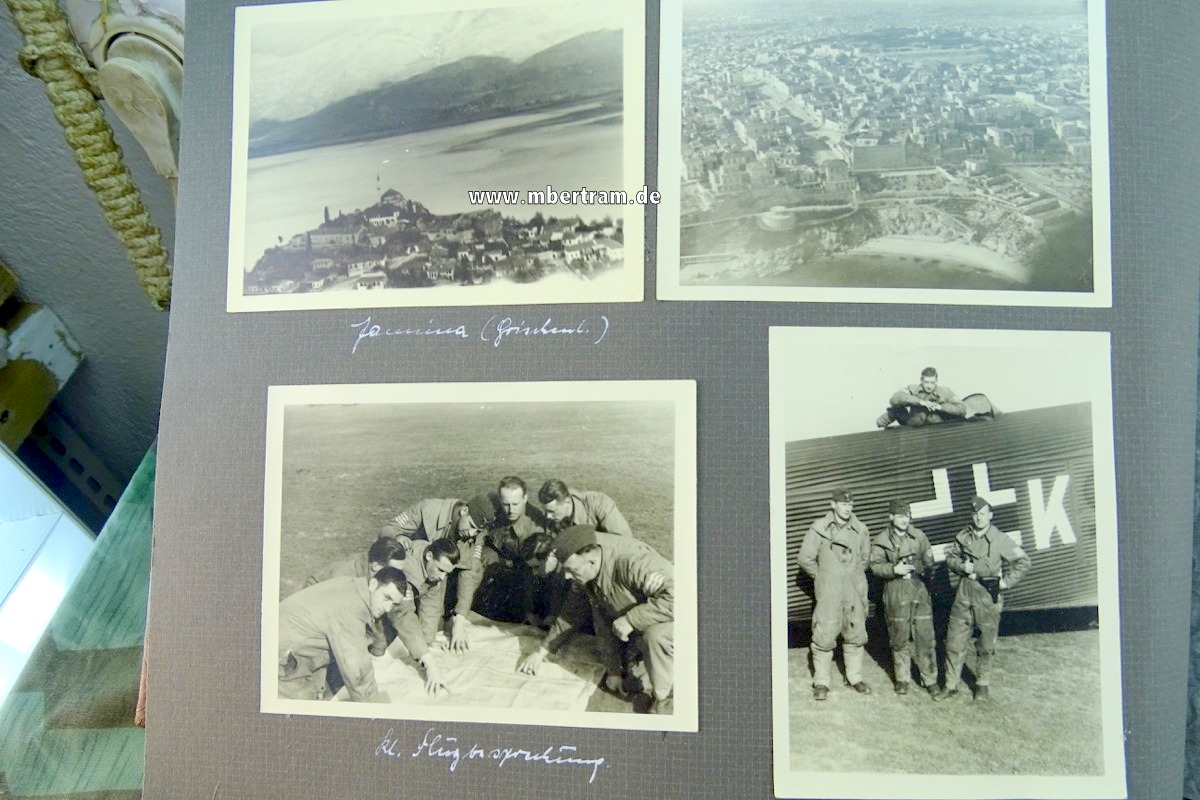 12371-376 Umfangreicher Nachlass Ju 52 Bordschütze, DK Gold, LW Pokal, Legion Condor, Alben....