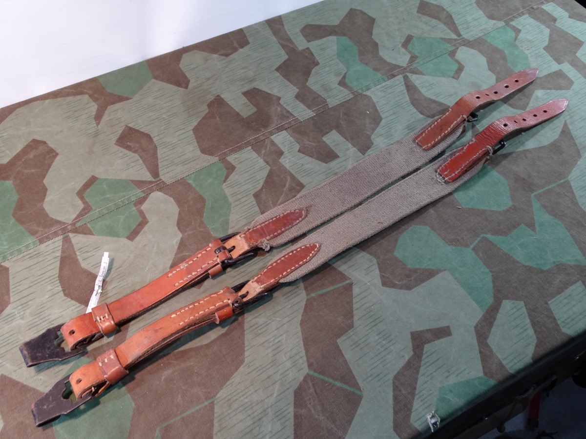 1 Satz Webriemen Trageriemen für den großen Essensbehälter " hck 43 WaA" Wehrmacht