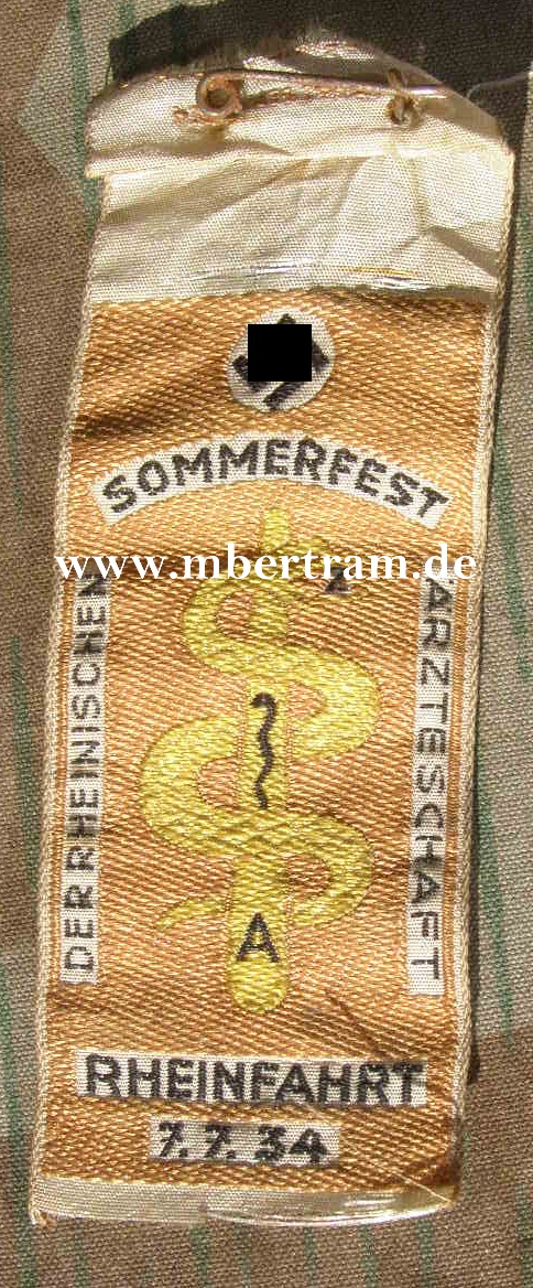 Sommerfest der Rheinischen Ärzteschaft, Rheinfahrt 1934