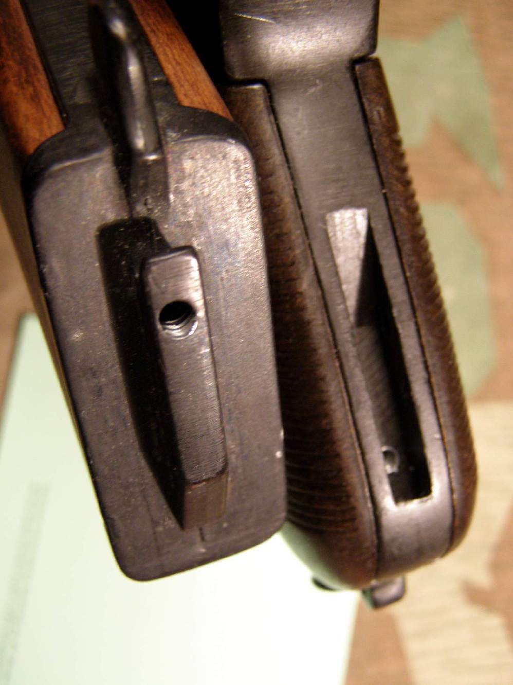 Deko Pistole / Modellwaffe " Mauser C96". Nachbau Metall