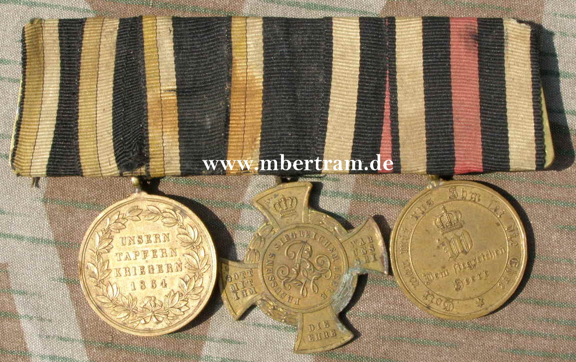 3er Ordensspange: Kriegsdenkmünze 1864, 1866 , 1870/71