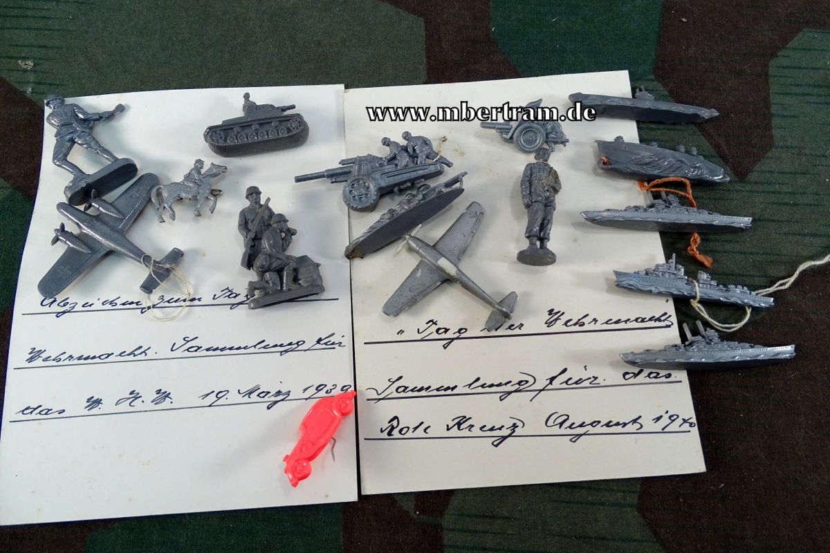 WHW - " Tag der Wehrmacht " 1939/1940 Darstellungen der Wehrmacht ", 15 Abz.