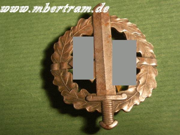 SA WEHRABZEICHEN BRONZE HST.: BERG UND NOLTE