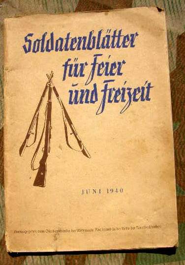 Soldatenblätter für Feier und Freizeit Juni 1940, OKW