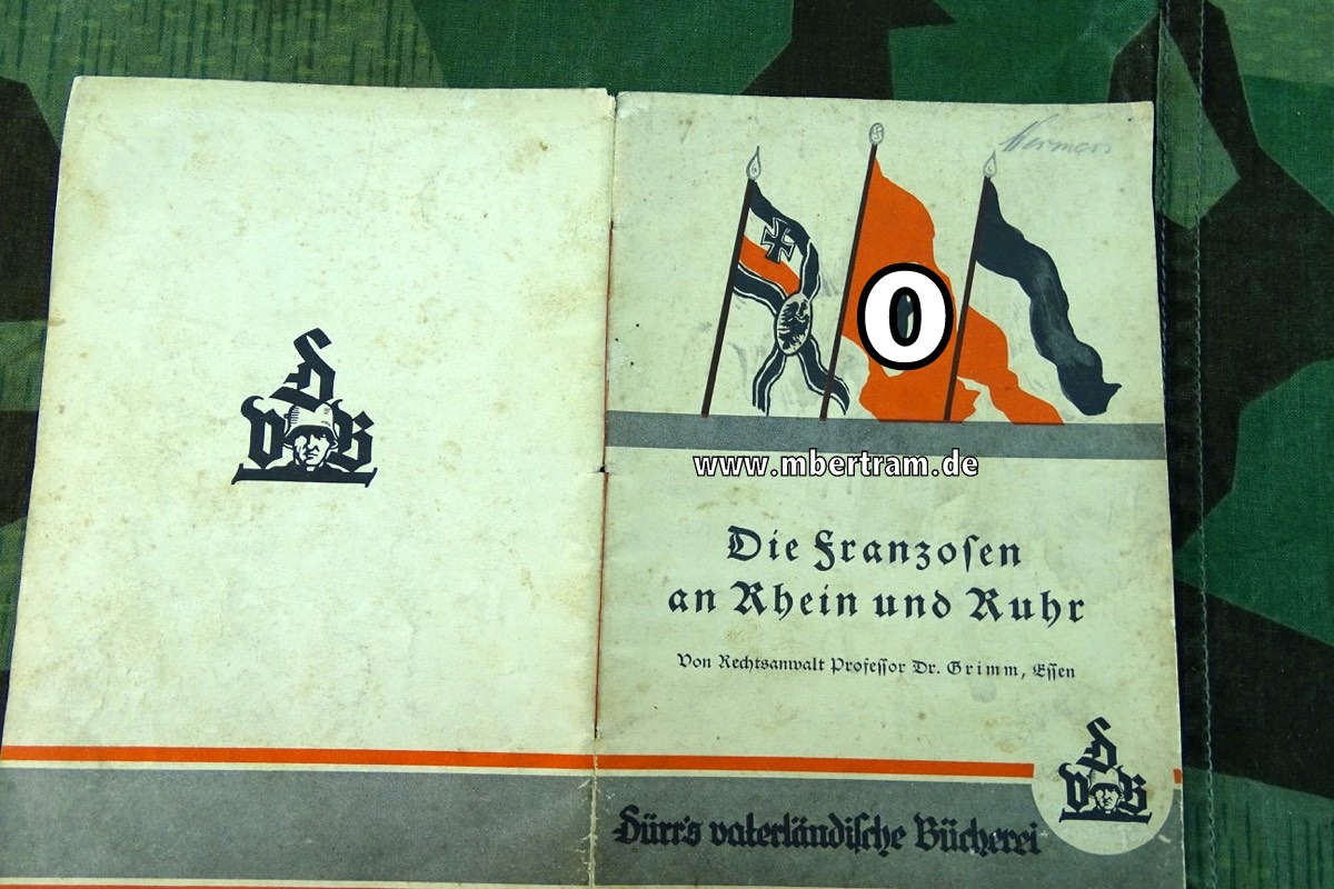 Proff. Dr. Grimm, Essen : Die Franzosen an Rhein und Ruhr, um 1935