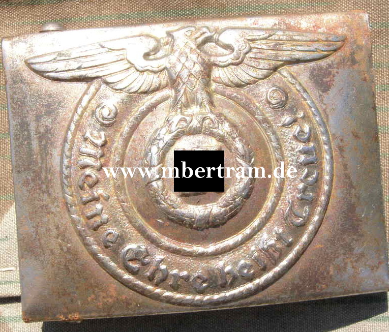 Replik: Koppelschloss Waffen SS, Eisen, durchgeprägt