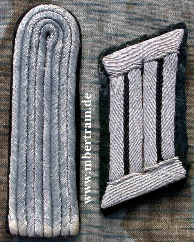 Schulterklappe, Kragenspiegel Leutnant, Pioniere