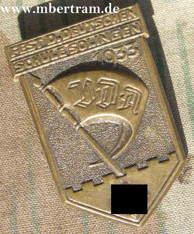 Fest der deutschen Schule Solingen 1933, VDA, Selten, Metall