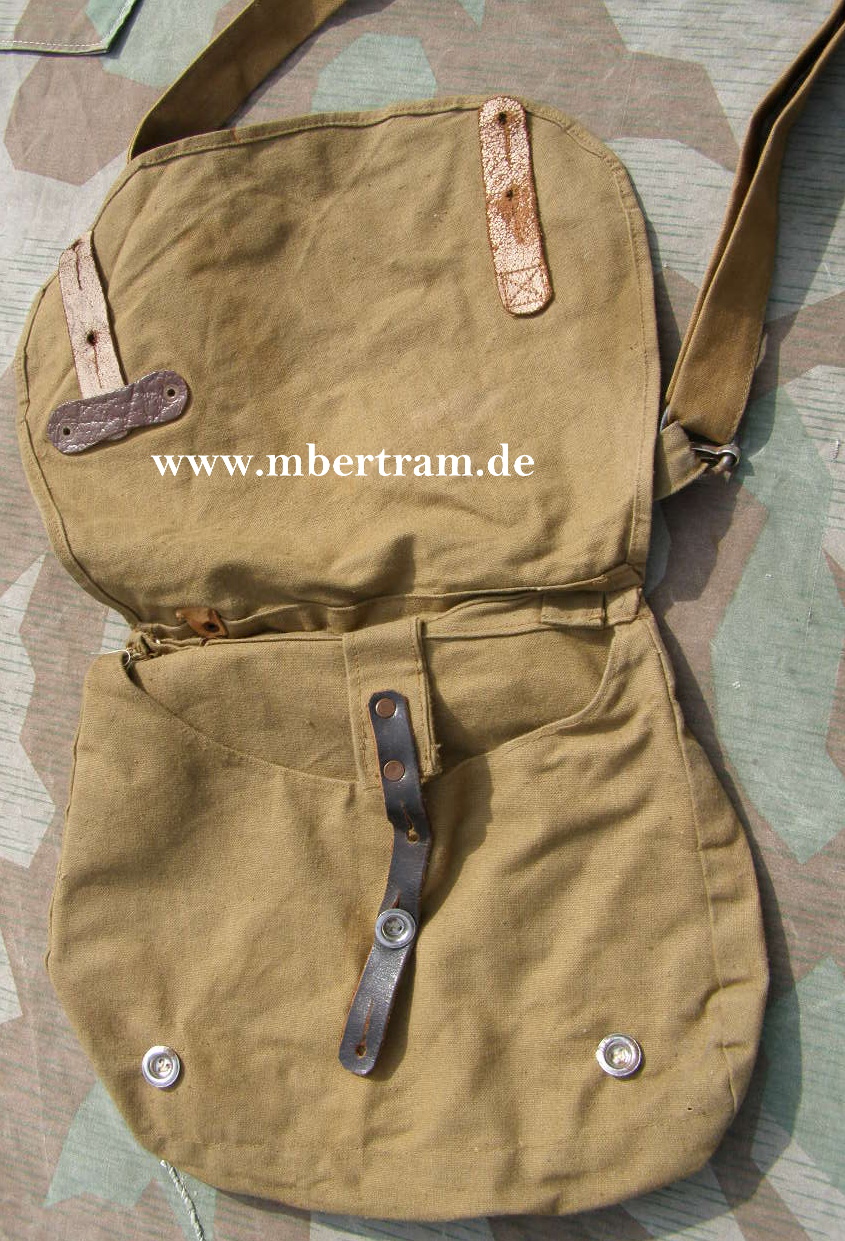 HJ Brotbeutel, mittelgrüner Stoff, Trageriemen, 1943