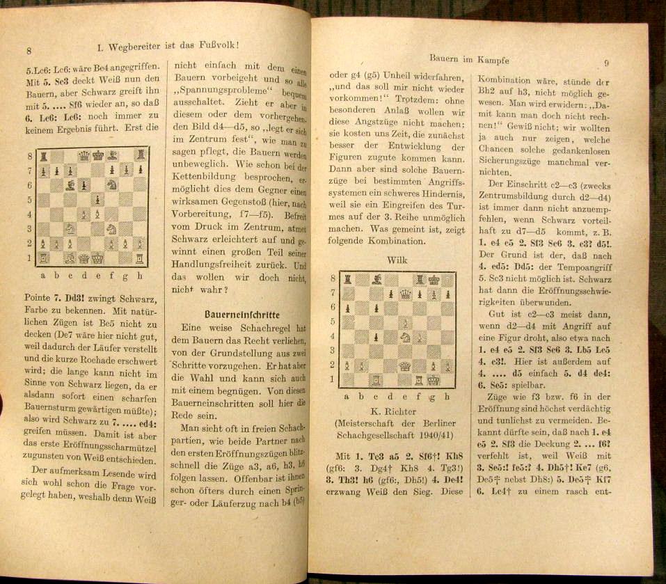 Mitgliedsabzeichen " Deutscher Schach Bund " u. Buch 1941