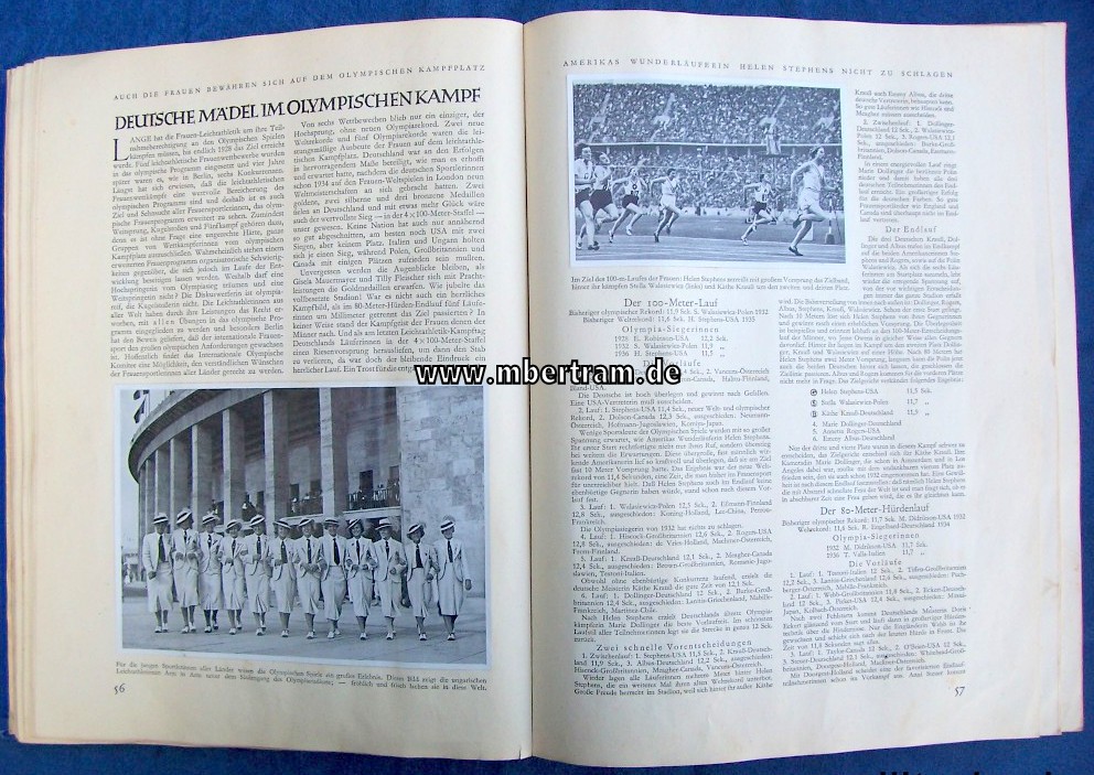 Zigarettenbilder Album "Die Olympischen Spiele 1936" Bd.II