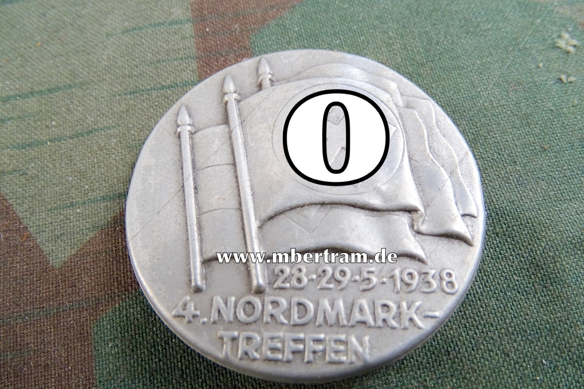 4. Nordmark Treffen 28.-29.05.1938, Aluminiumabzeichen mit Nadel