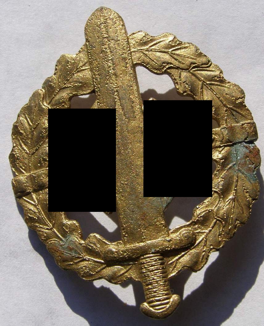 SA WEHRABZEICHEN BRONCE , Eisen, R. Sieper &amp; Söhne