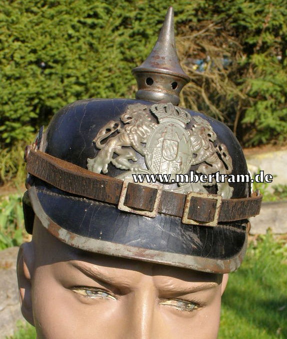 Pickelhaube Bayern, 12. Inf. Rgt. 1915, Feldgrau