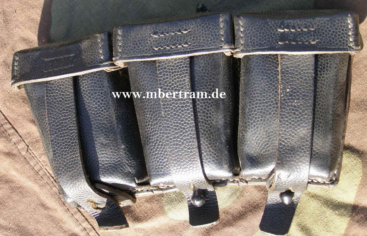 Wehrmachts 3er Partonentasche, Hersteller Nordmark 1942