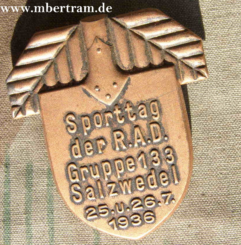 Sporttag der RAD Gruppe 133 Salzwedel 25 u. 26.07.1936
