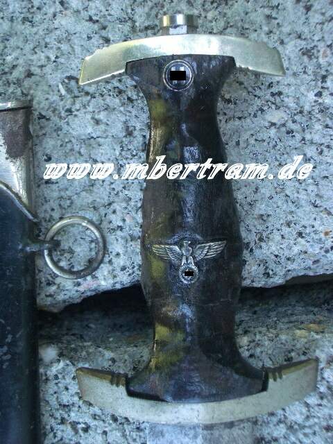 SS Dolch, Hst.:" RZM M 41/39 SS", Brunnenfund, restauriert.