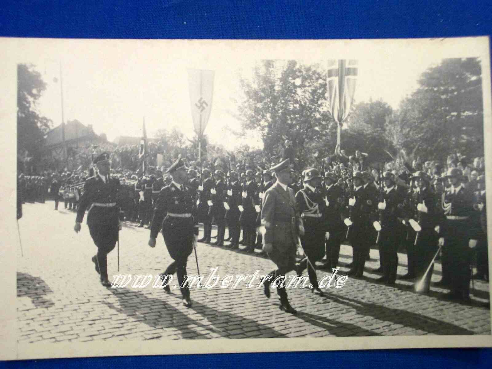 Postkarte, RAD Parade vor Mackensen in Remscheid