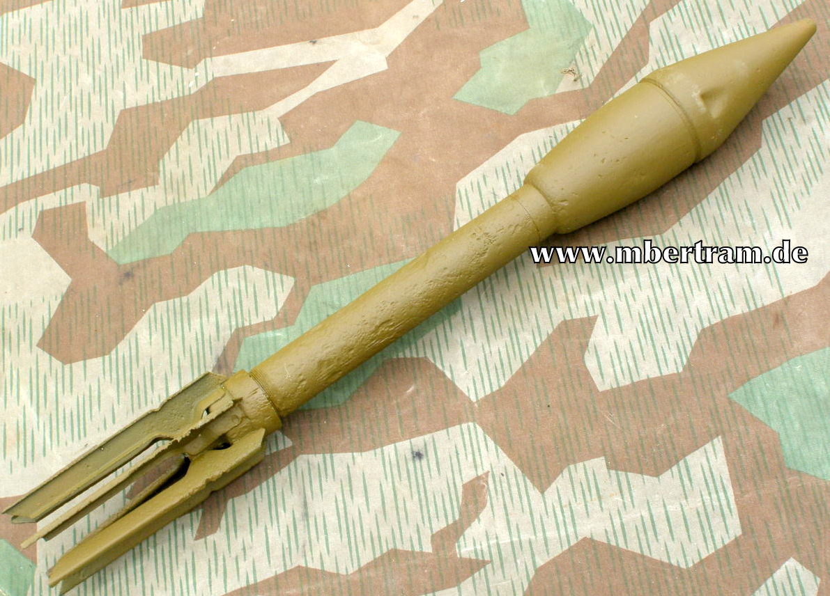 Deko US Bazooka Rakete 60mm, 2. Weltkrieg. Spitzkopf
