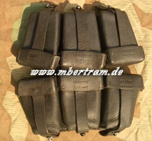 Paar K98 3er Munitionstaschen gleicher Hst. Hansen &amp; Braun