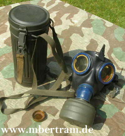 WEHRMACHTS GASMASKE, HOHE DOSE, mkq 1943, bts 44