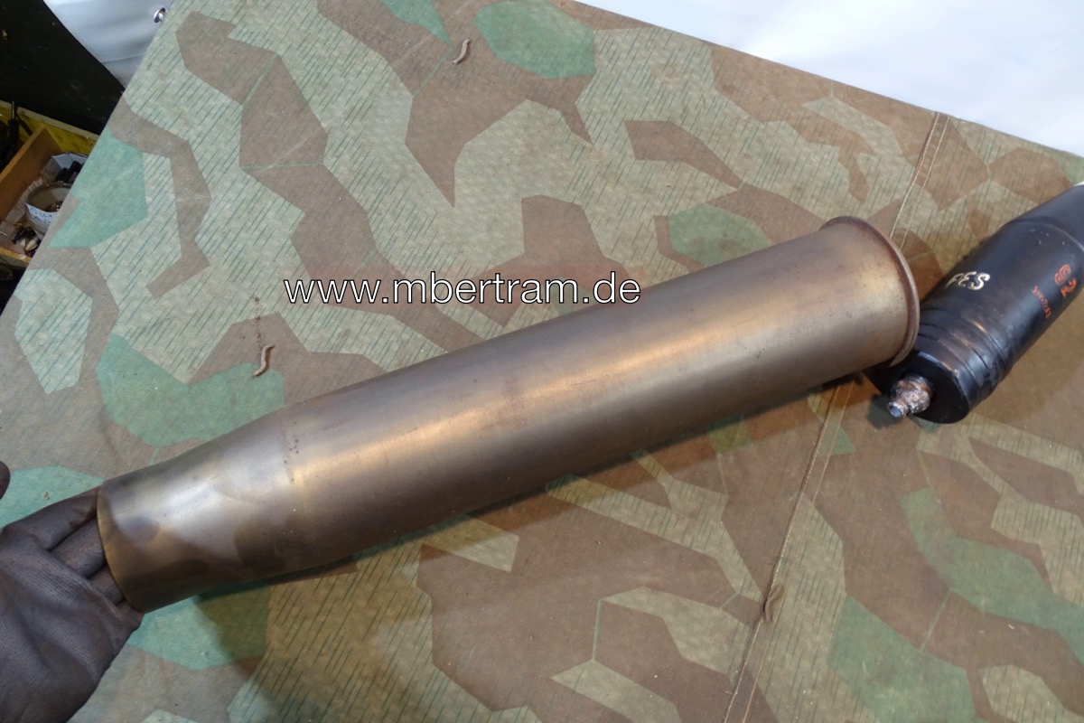 10389-11Kr5aJfcLwikXI Wehrmacht Deko Sturmgeschütz Panzer Granate 7,5cm KWK 40 mit Hülse u Bodenschraube u Zündschraube