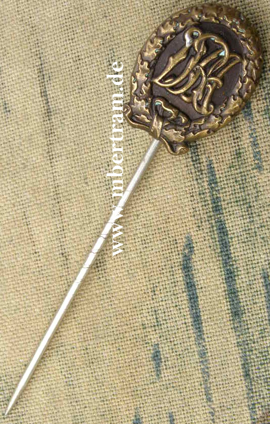 REICHSSPORTABZEICHEN DRA IN BRONCE, Miniatur, Lauer