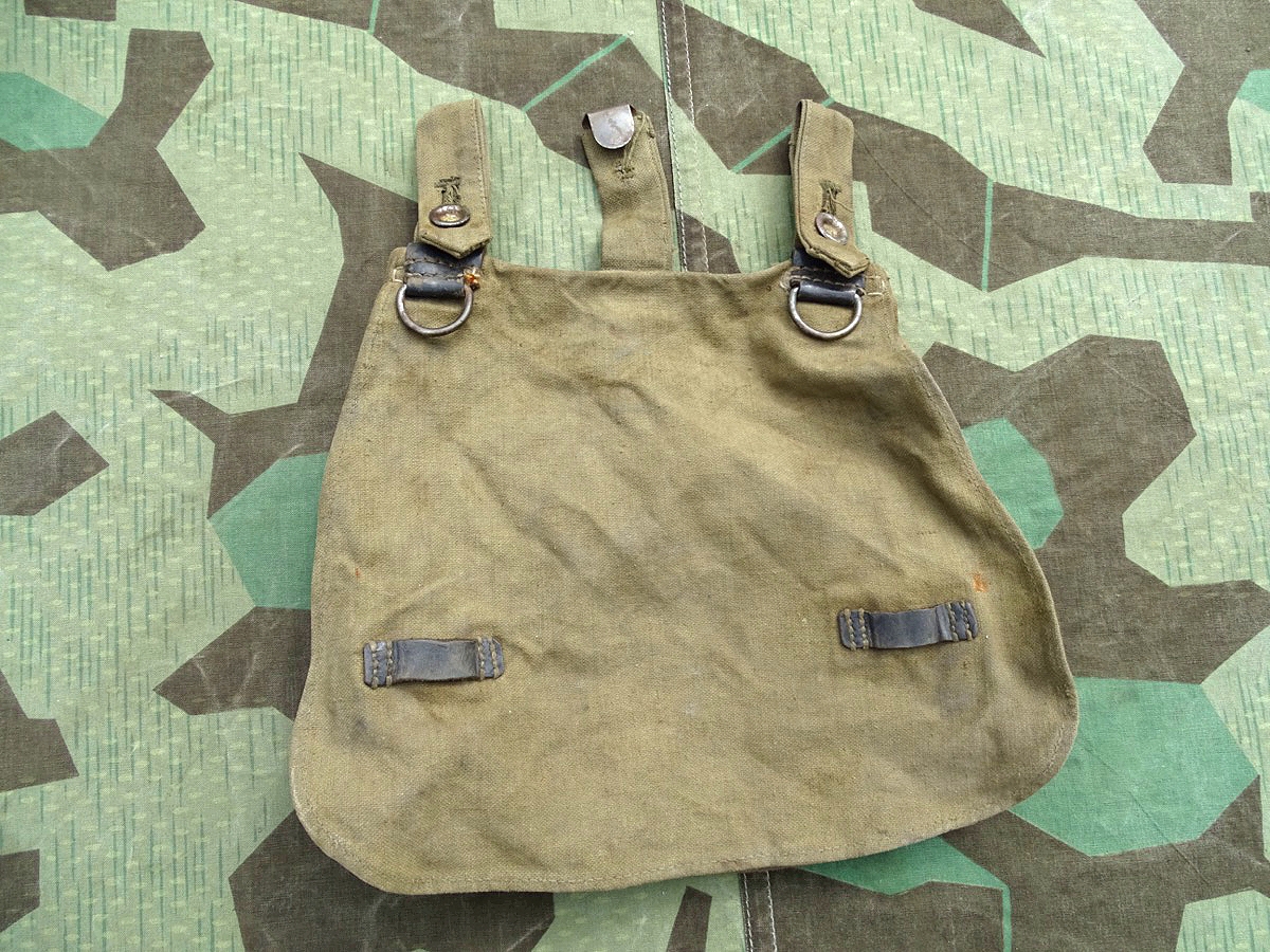 Brotbeutel Wehrmacht oder Waffen spätes Stück, Eisenbeschläge