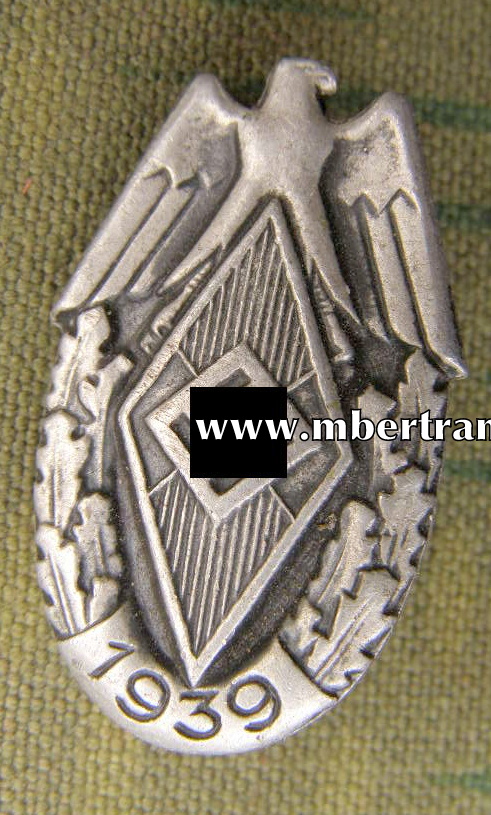 Reichsjugendwettkampfabzeichen 1939 Aluminium